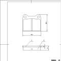 RD031semi-metallic no asbestos brake pads front axle ceramic brake pads set for mercedes benz